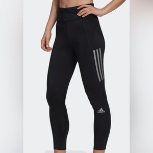 Adidas Running Leggings with Reflective Stripes